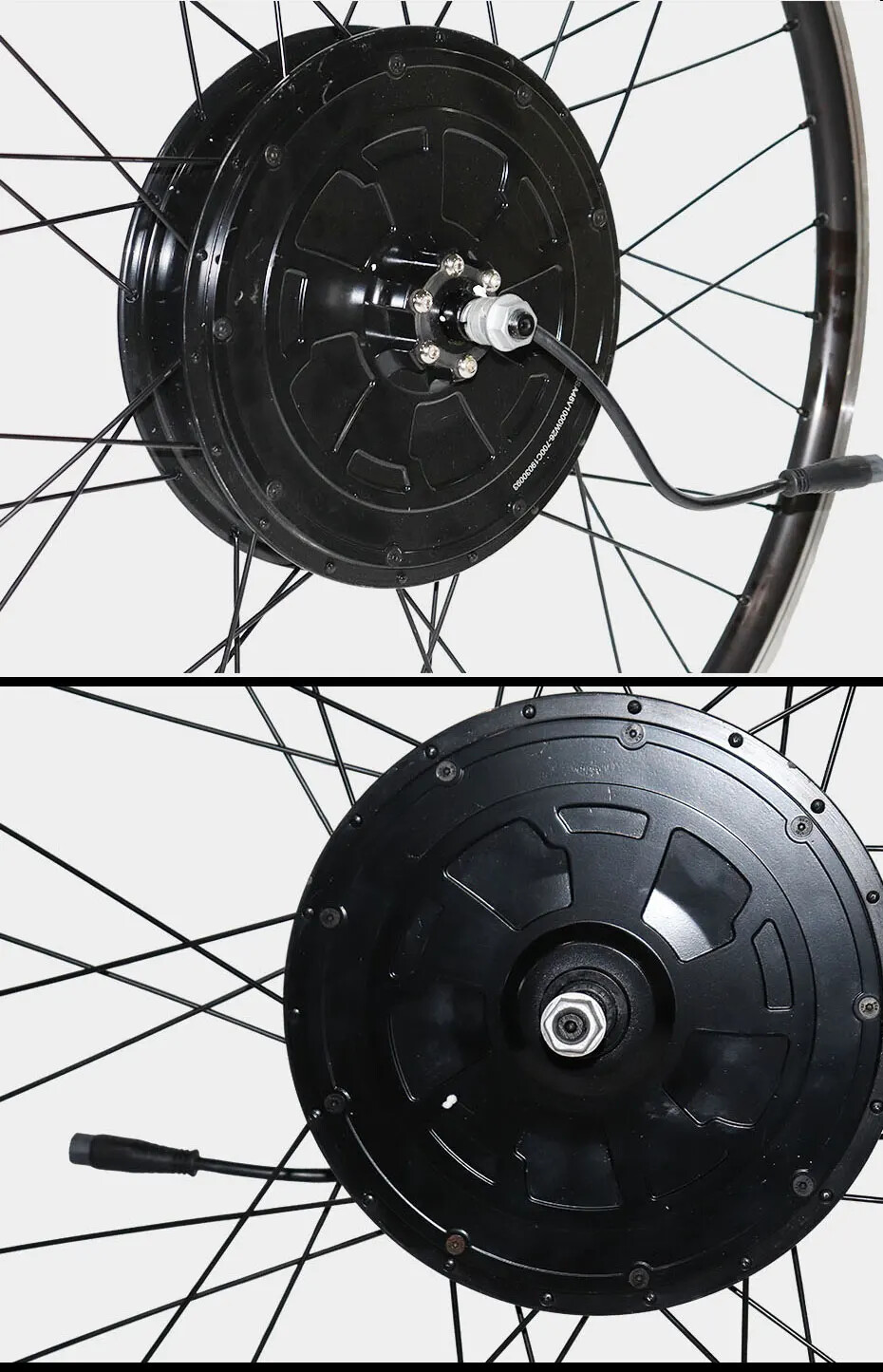 Electric Mountain Bicycle Hub Motor 2000W Rear V/Disc Brake 50-60KM/H Max Speed