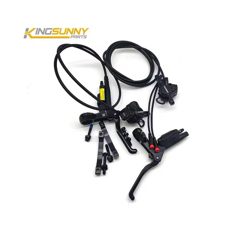Tektro Hydraulic Disc Brake Set Front & Rear Black Aluminum for E-Bike MTB