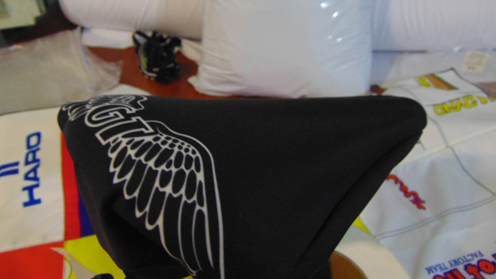 BMX Bicycle Seat Cover Vintage GT wings Bike Saddle Cover Old School Black 2