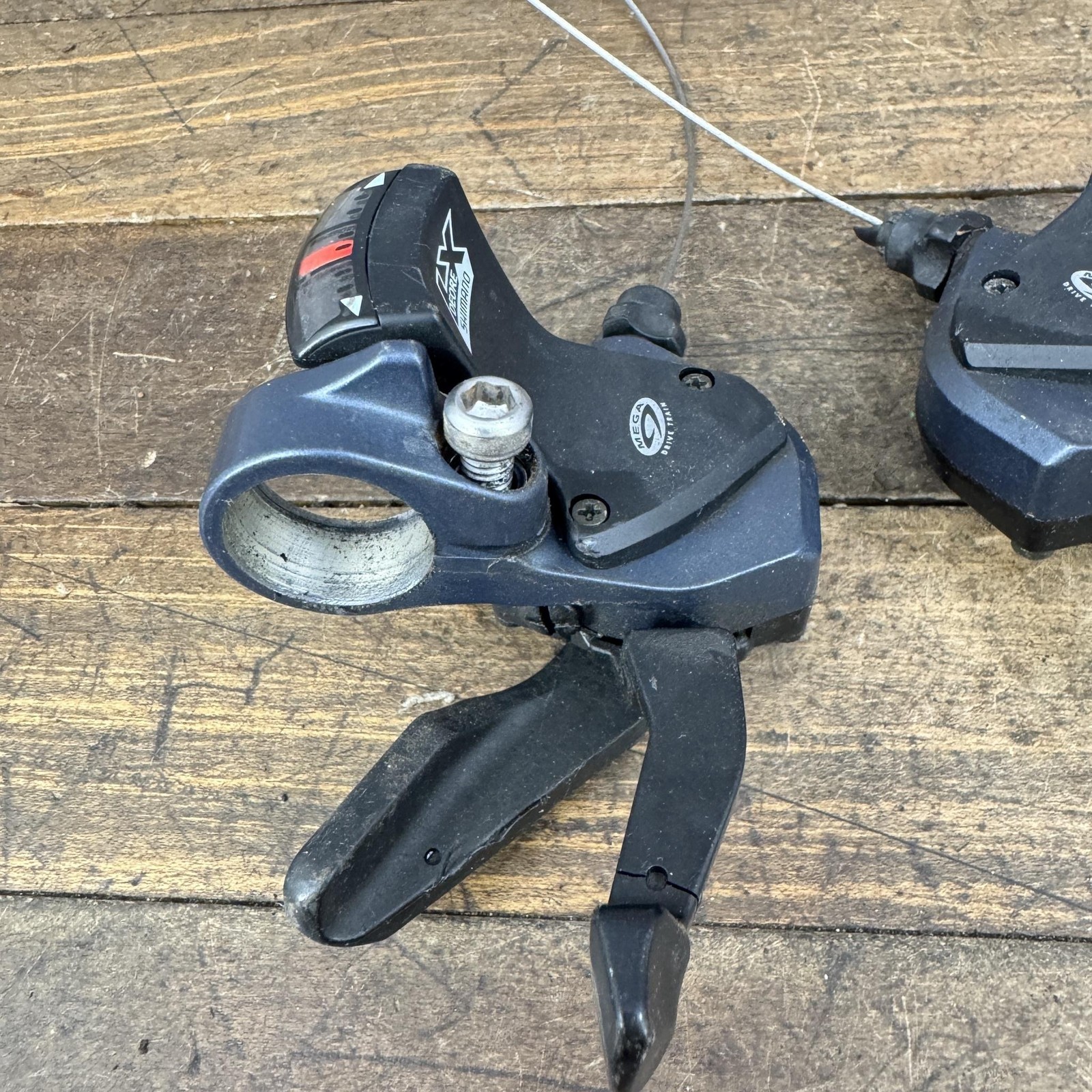 Vintage Shimano Deore LX SL-M567 Shifter Set 3×8 8s Trigger MTB Black Japan 90s
