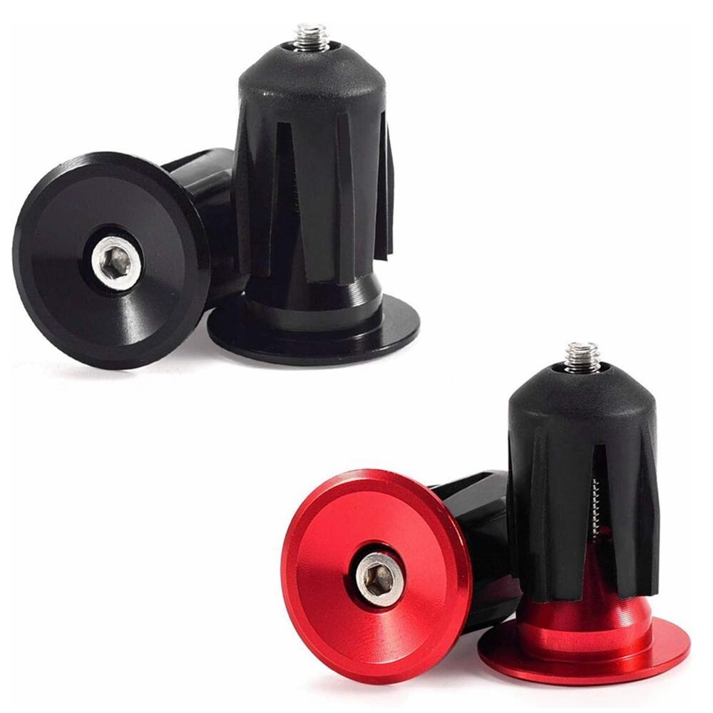 2 Pairs Bar End Plugs Bicycle Handlebar Caps for Mountain Road Bike C137