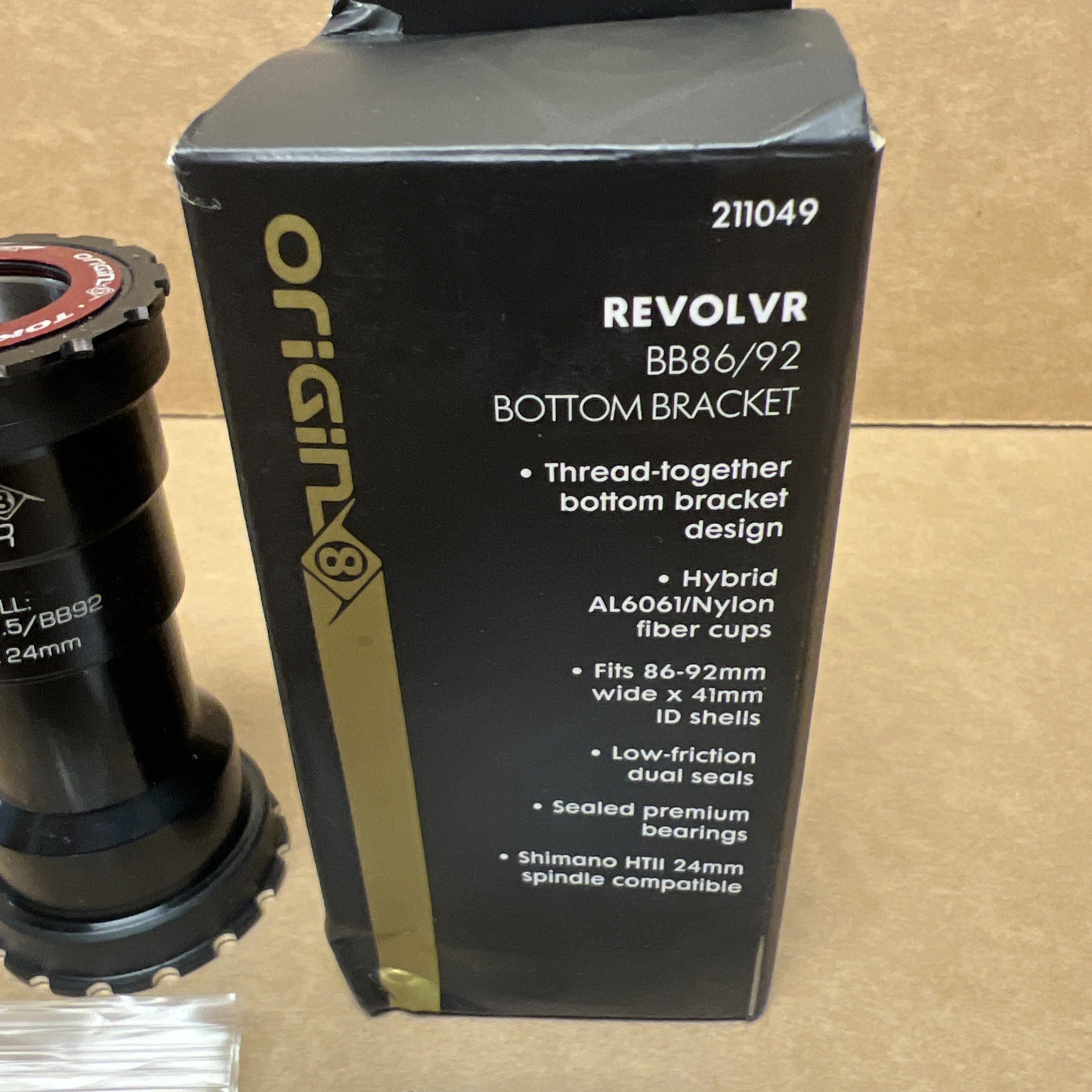 Origin8 Revolvr HTII 24mm Thread-Together BB86/BB92 Frame Bottom Bracket
