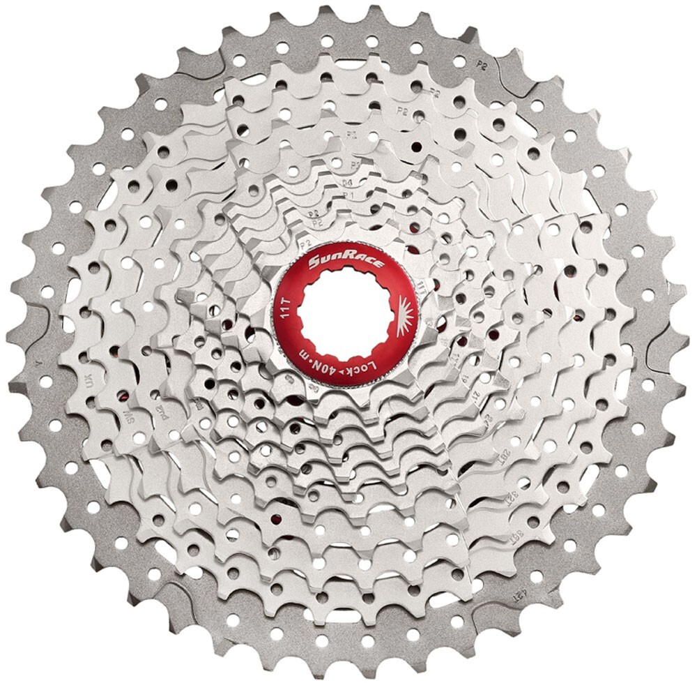 Sunrace CSMX8 EAY Cassette 11 Speed 11-42 Tooth Metallic / Silver Original Box