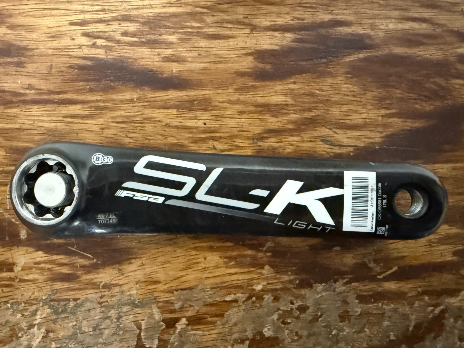 FSA SL-K Light 175mm 53/39T BB30 Carbon Crank Set