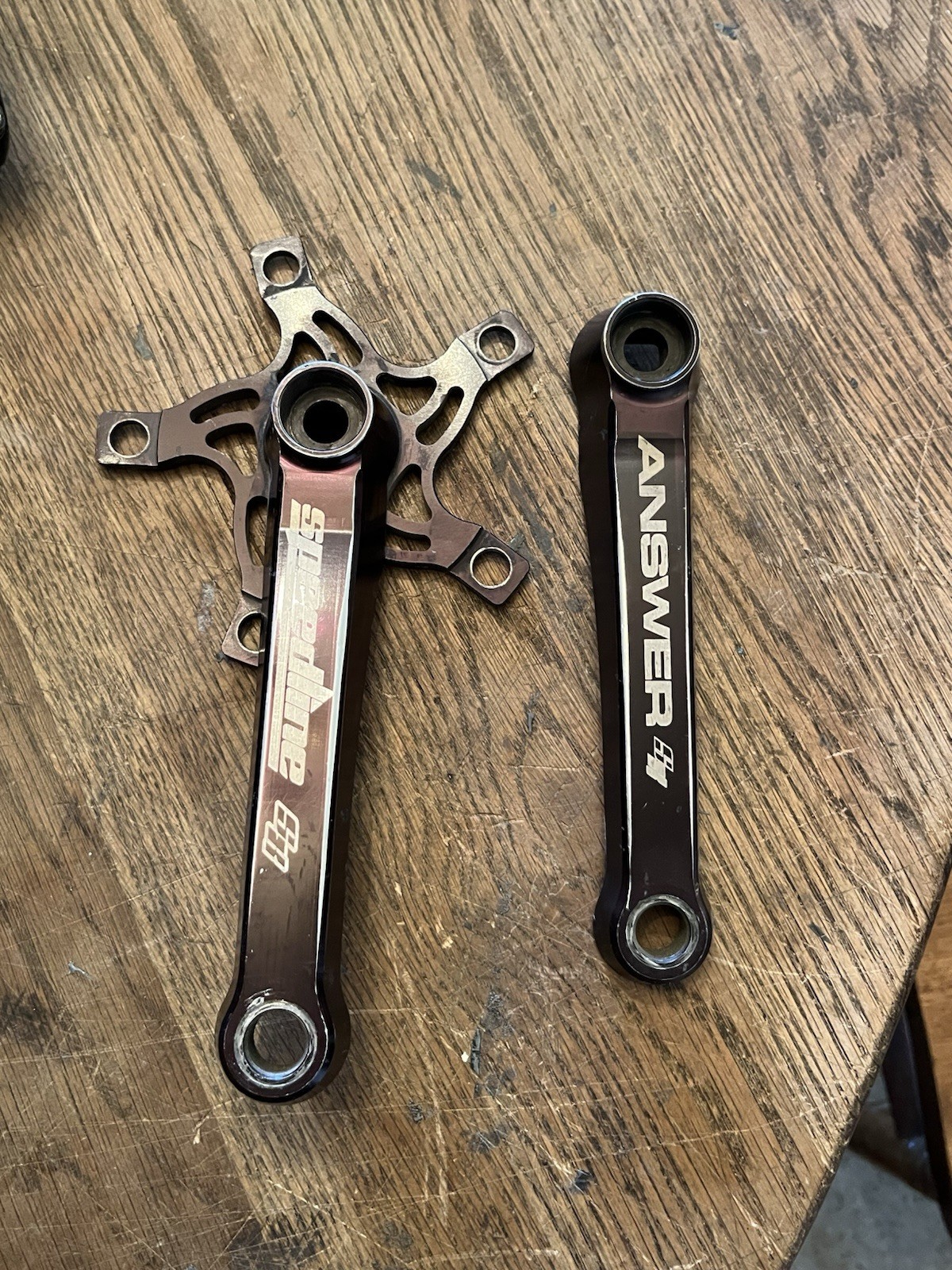 Super Cross Answer BMX 150mm Mini Alumilite Cranks – Black