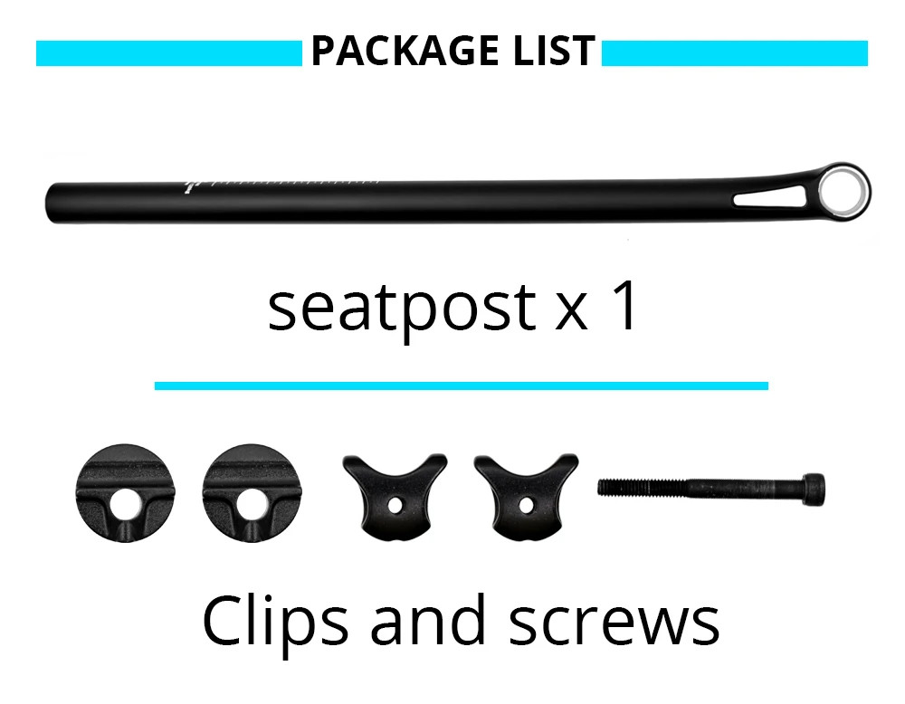 Full Carbon Foldable Bike Seatpost 5°/25° Offset for C/P/T Line Seat Tube