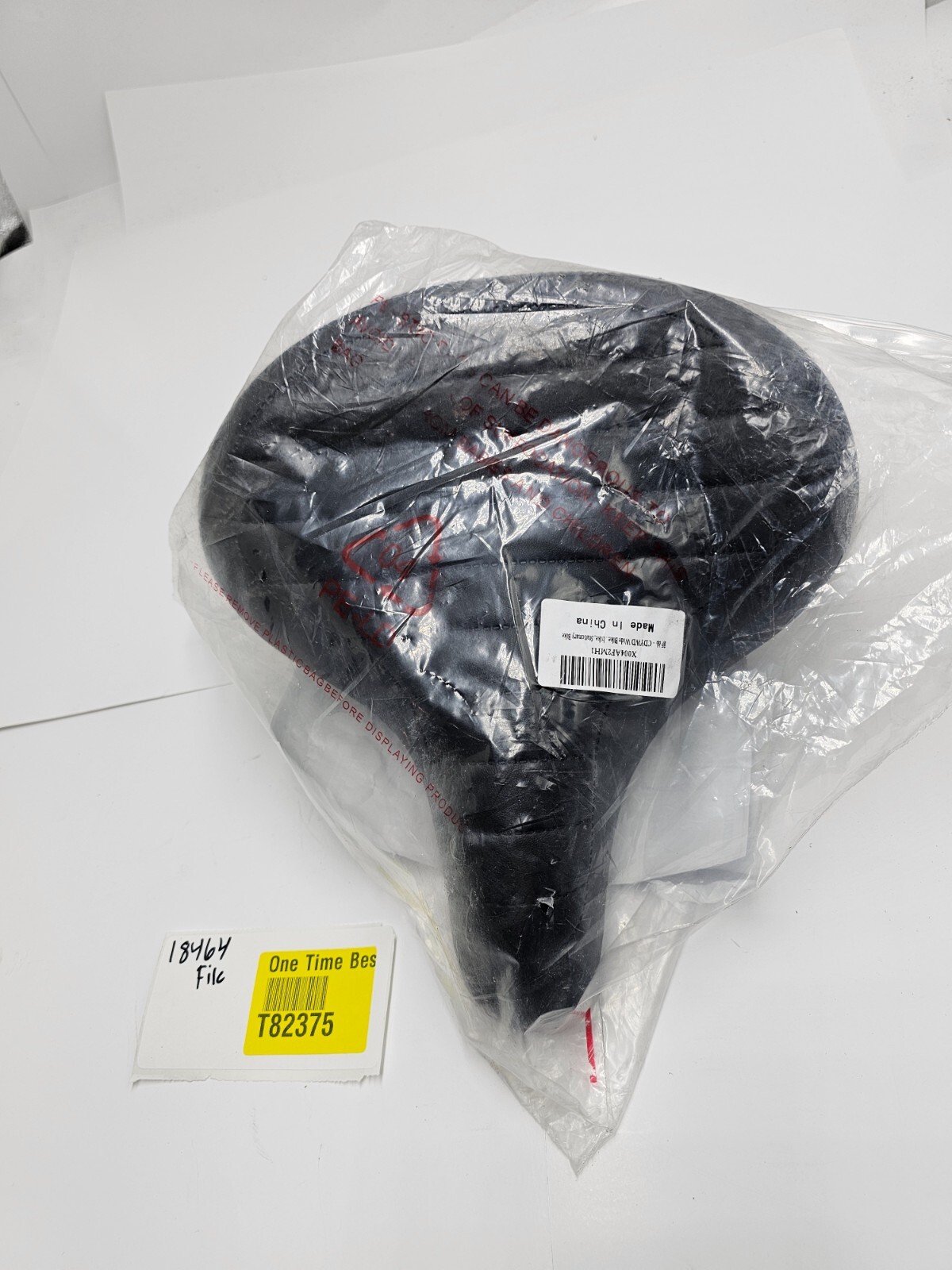 CDYWD Saddle Black Leather Wide Padded Bike Seat With Shock Absorbing Spring