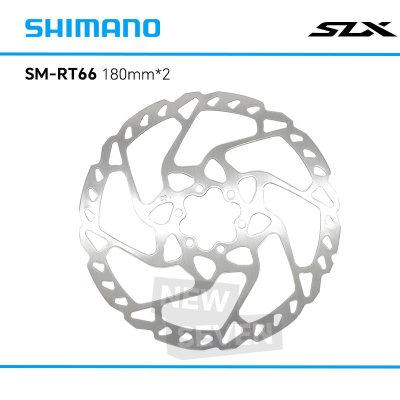 1/2pcs Shimano SM-RT66-M 180mm Disc Brake Rotor SLX 6 Bolts Rotor W/ Spacer-OE
