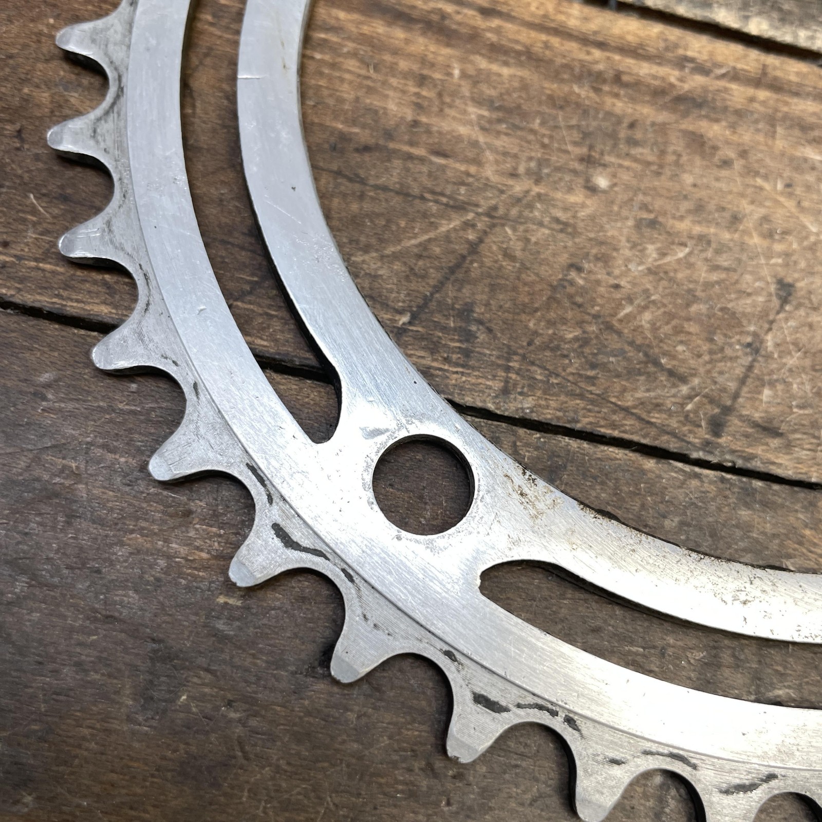 Vintage Nervar 40T Chainring 128 BCD 5-Bolt Alloy Road Bike Chainwheel