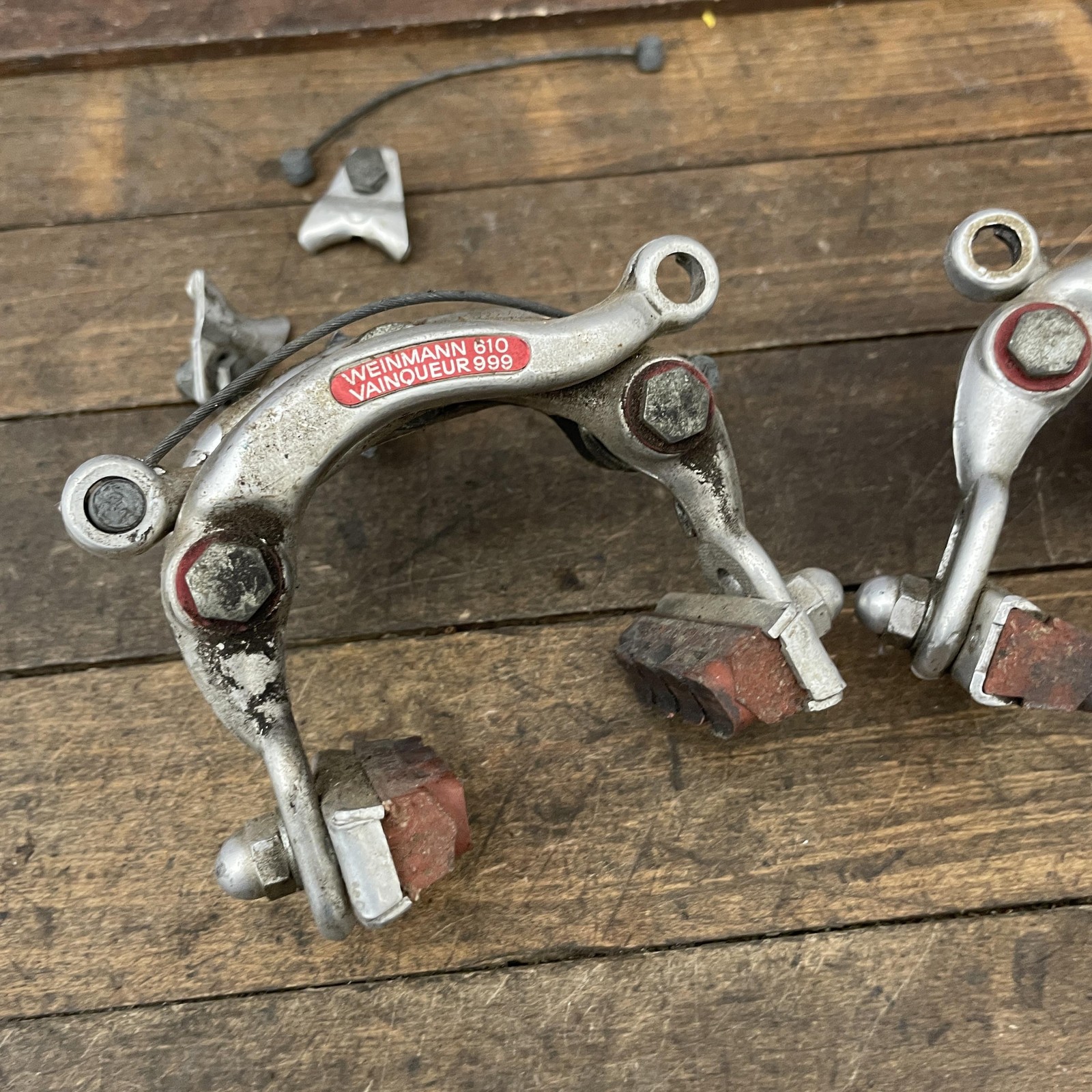 Vintage Weinmann Vainqueur 999 610 Center Pull Brake Calipers Set Pair Road Bike