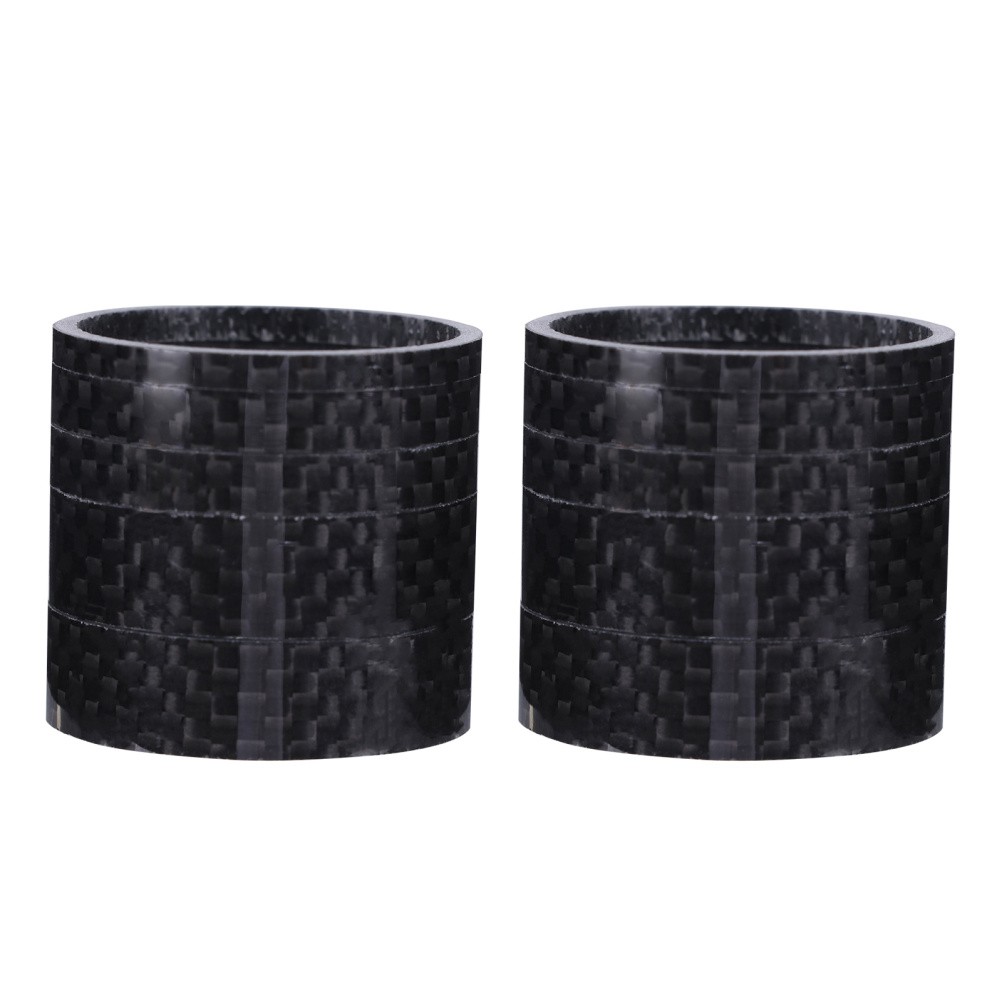100 Pcs Bicycle Carbon Fiber Bike Headset Spacers Stem For Mountain And Road
