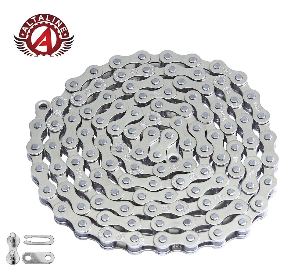LODO CHROME SINGLE SPEED BICYCLE CHAIN VINTAGE SCHWINN STINGRAY CRUISER BMX BIKE