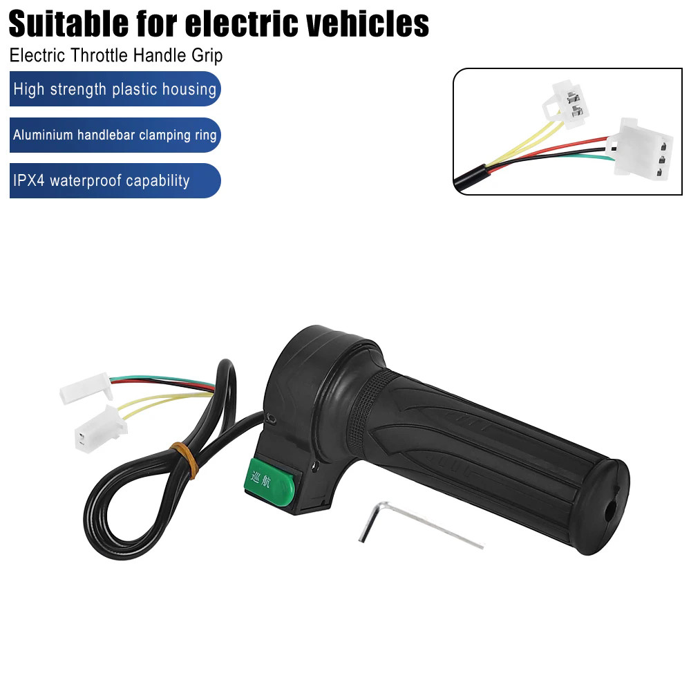 Accelerator Throttle Handle Grip Electric Bike Scooter Bicycle Speed Controller