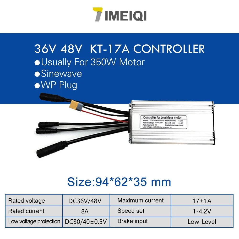 E-bike Controller 36V 48V 250W-1000W Waterproof Brushless E-bike Accessorices