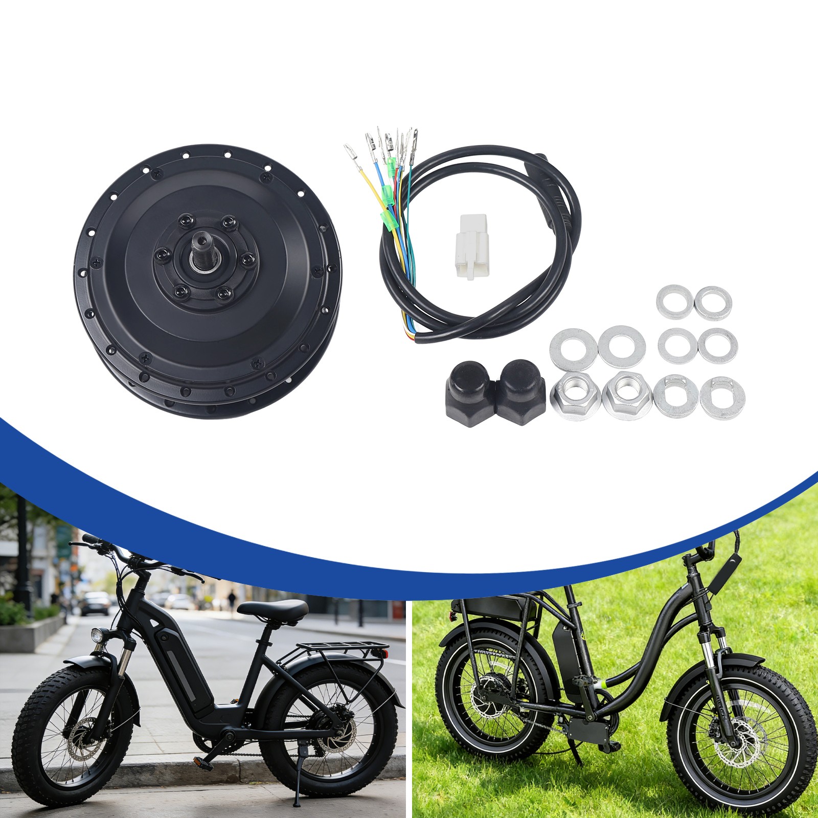Front Wheel Motor, Electric Bicycle Front Hub Motor Bike Motor 250W 300r/min
