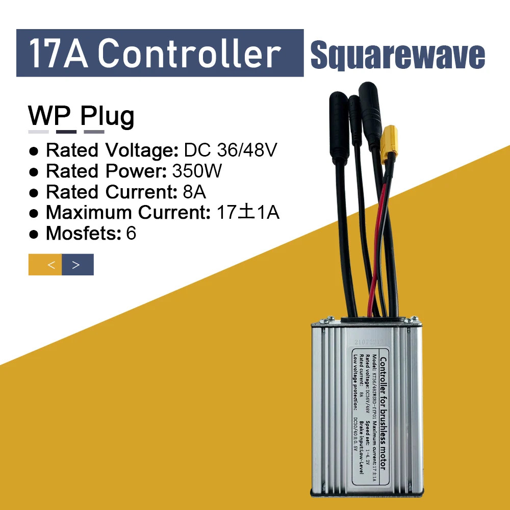 36V/48V 15A-30A Waterproof Electric Scooter Bicycle Squarewave Controller