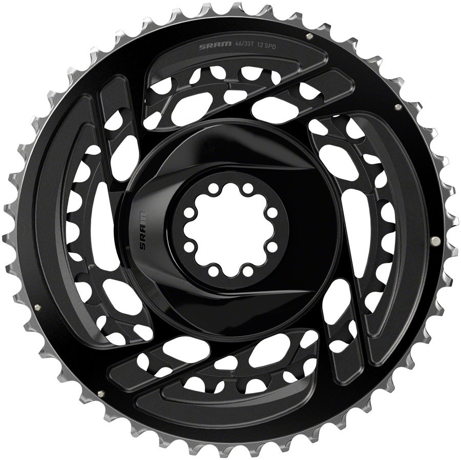 SRAM Force AXS D2 2×12-Speed 46 & 33t 8-Bolt Direct Mount Chainrings MSRP $270