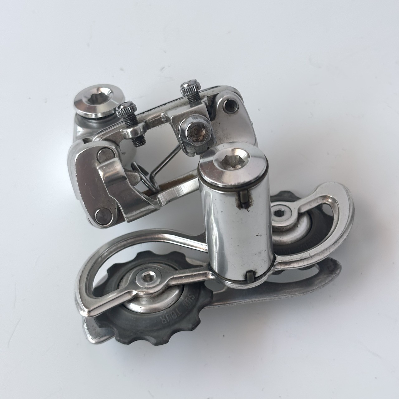 Suntour Superbe Pro (3100) short cage rear derailleur silver 1977