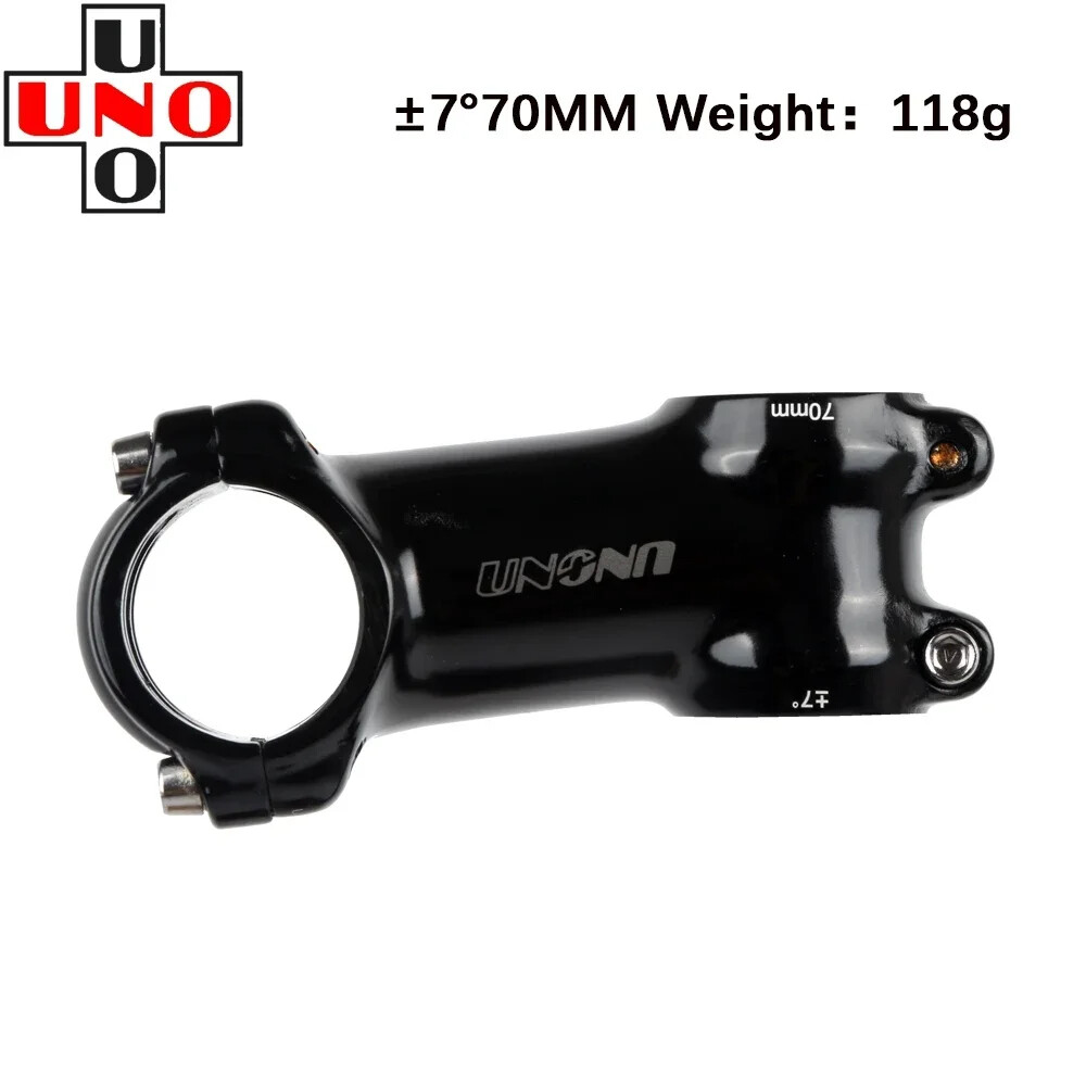 UNO Black Stem Bike Ultralight 7 17 35 Degree MTB Road Stem Fork 28.6 31.8mm