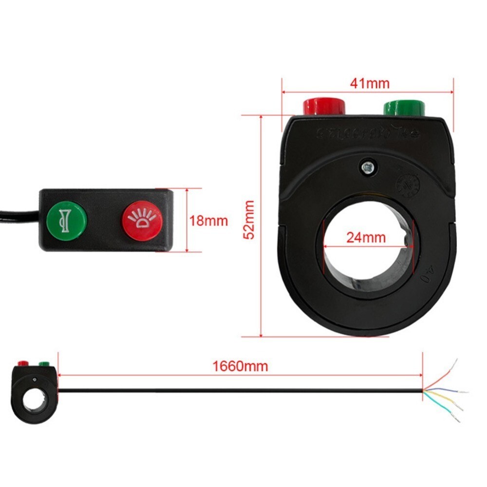 Electric Bike Light Ebike Headlight Tail Lights LED Brake Lamp Kit