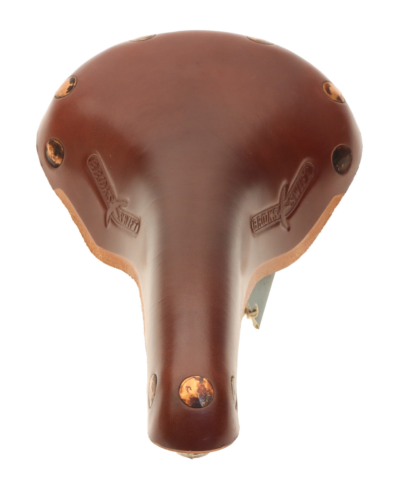 Brooks Swift Saddle Titanium Rails Hard Leather Cover Brown NEW NOS