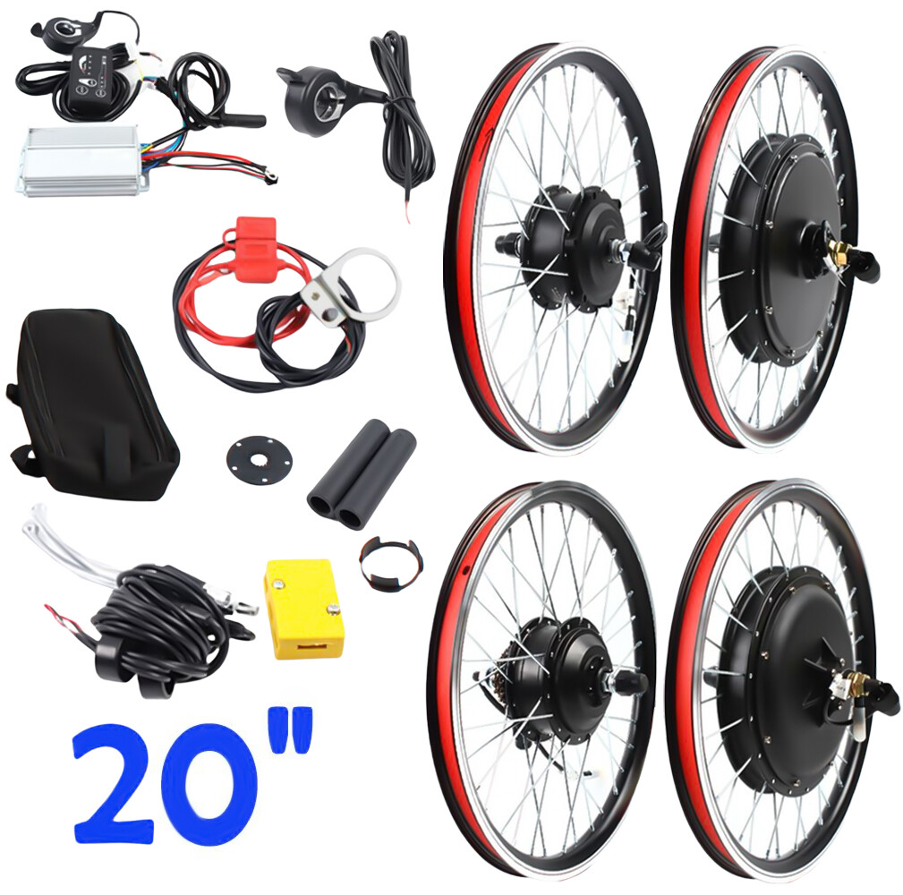 20″ Front Wheel 36V Electric Bicycle Ebike Conversion Kit Hub Motor Cycling 250W