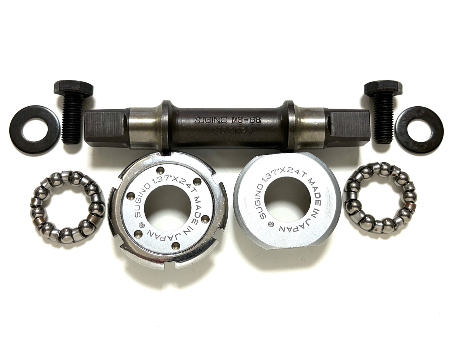 SUGINO NJS BB Set MS-68 STRONG 109mm Track Bottom Bracket Japan EXC