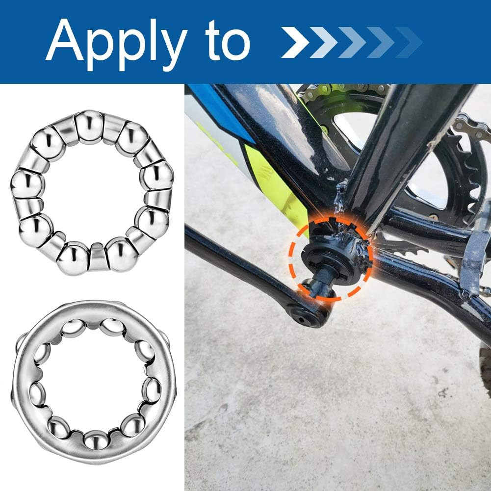 Bike Ball Crank Bearing Retainer 1/4″ X 9 Balls 4 Pcs Bottom Bracket Bearings