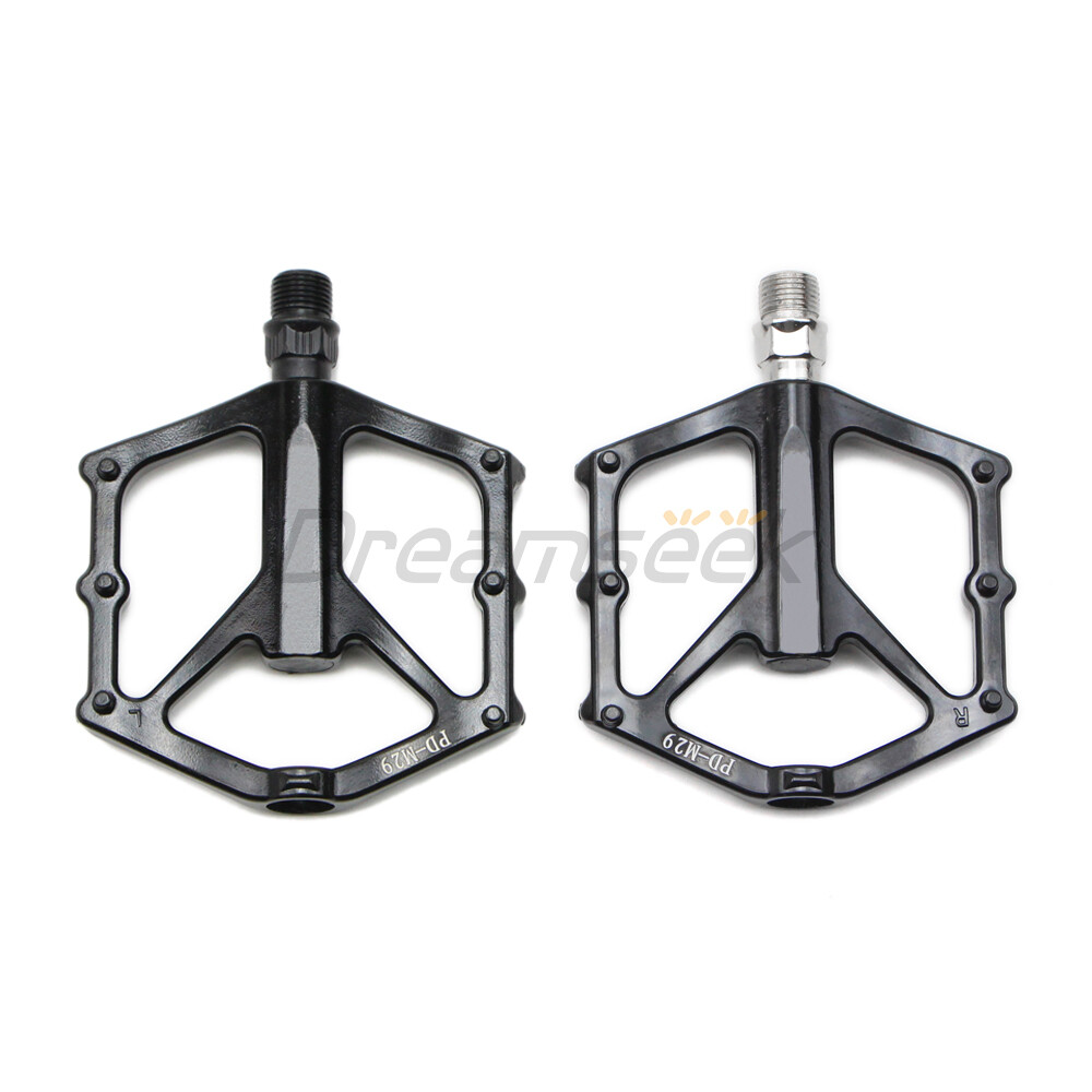 MTB Bike Pedal 9/16″ DU Bearing Sealed Flat Platform Mountain Bicycle Aluminum