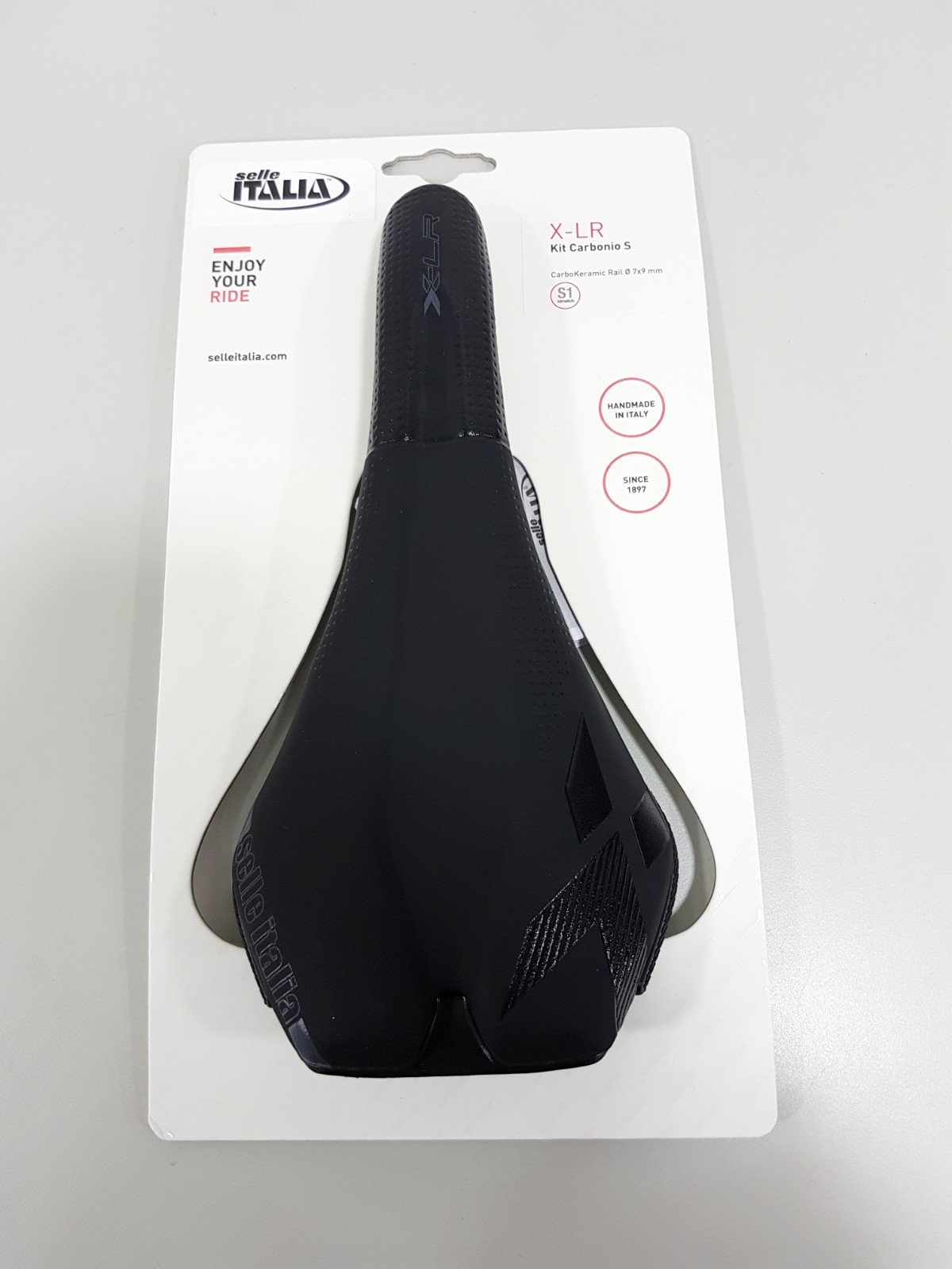 Selle Italia X-LR Kit Carbonio S1 131×266 Carbo Keramic Ø7x9mm Rail MTB Saddle