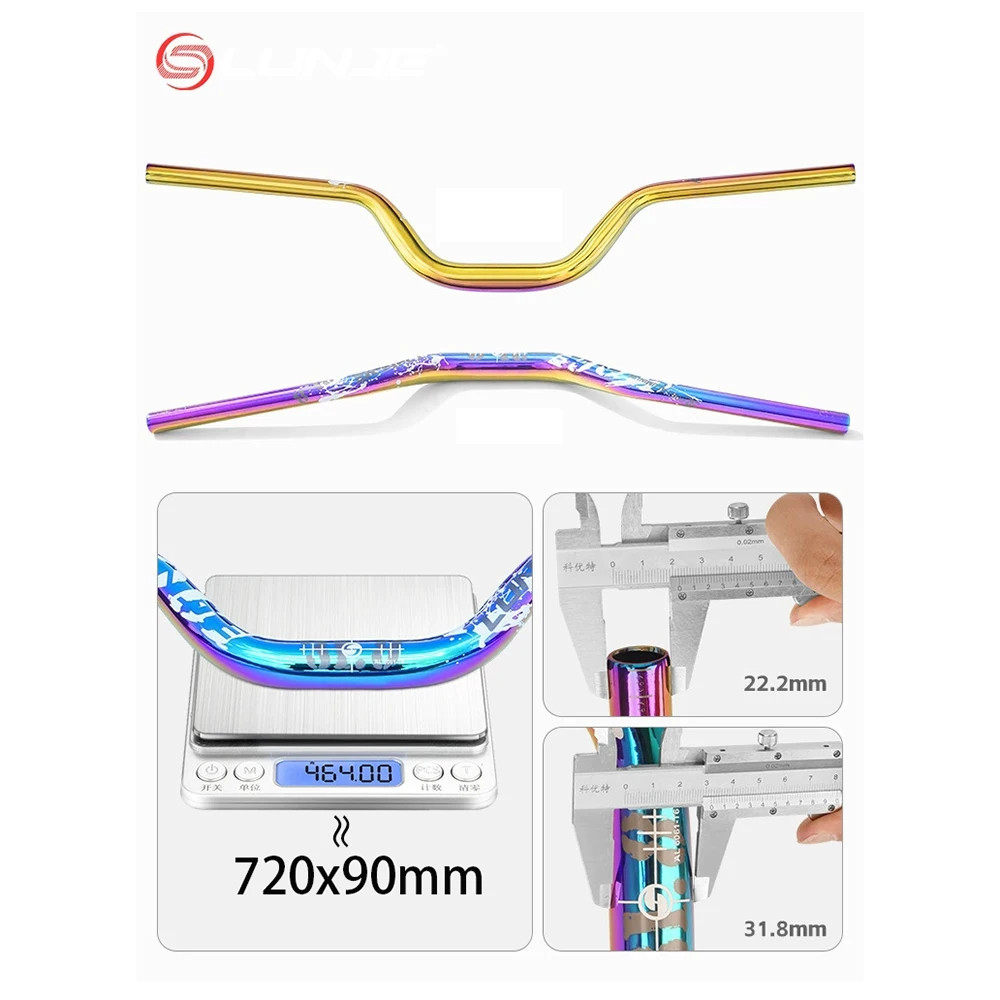 Mountain Bike Handlebar 31.8mm 720 – 780MM MTB Bicycle Riser Flats Handlebars