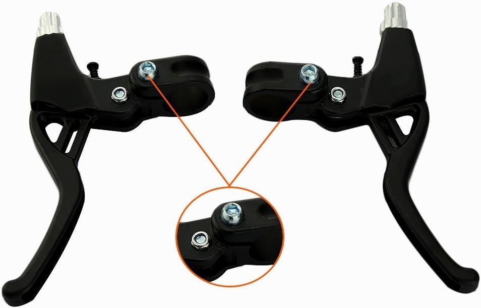 Lightweight Black Aluminum Brake Handles – Ambidextrous Design for Cyclists