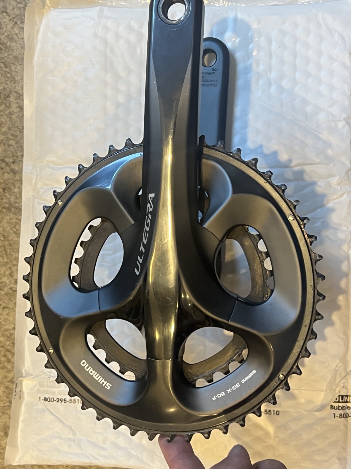 Shimano Ultegra SG-X 50-F Crankset FC-6750 175mm 50/34 Teeth