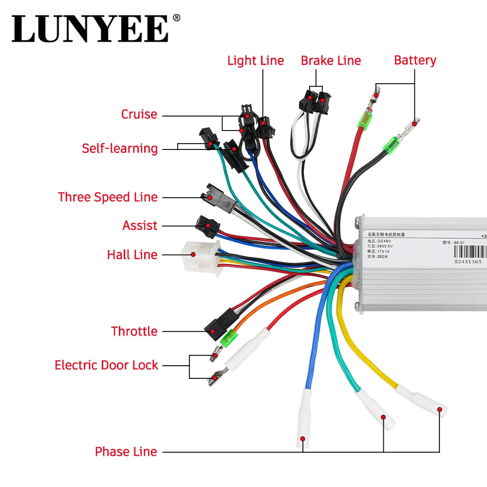 14.5inch Electric Wheelbarrow Hub Motor Controller Kit 24V 36V 48V 350W 500W