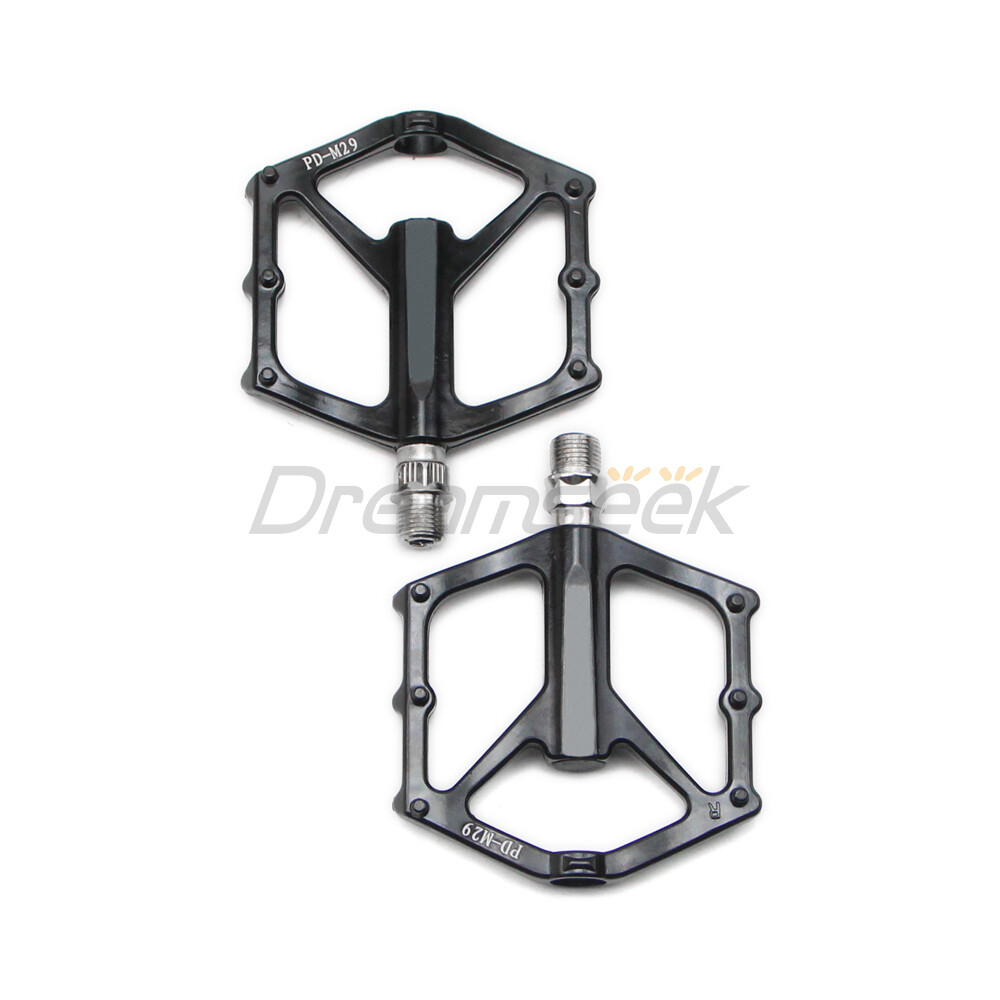 MTB Bike Pedal 9/16″ DU Bearing Sealed Flat Platform Mountain Bicycle Aluminum