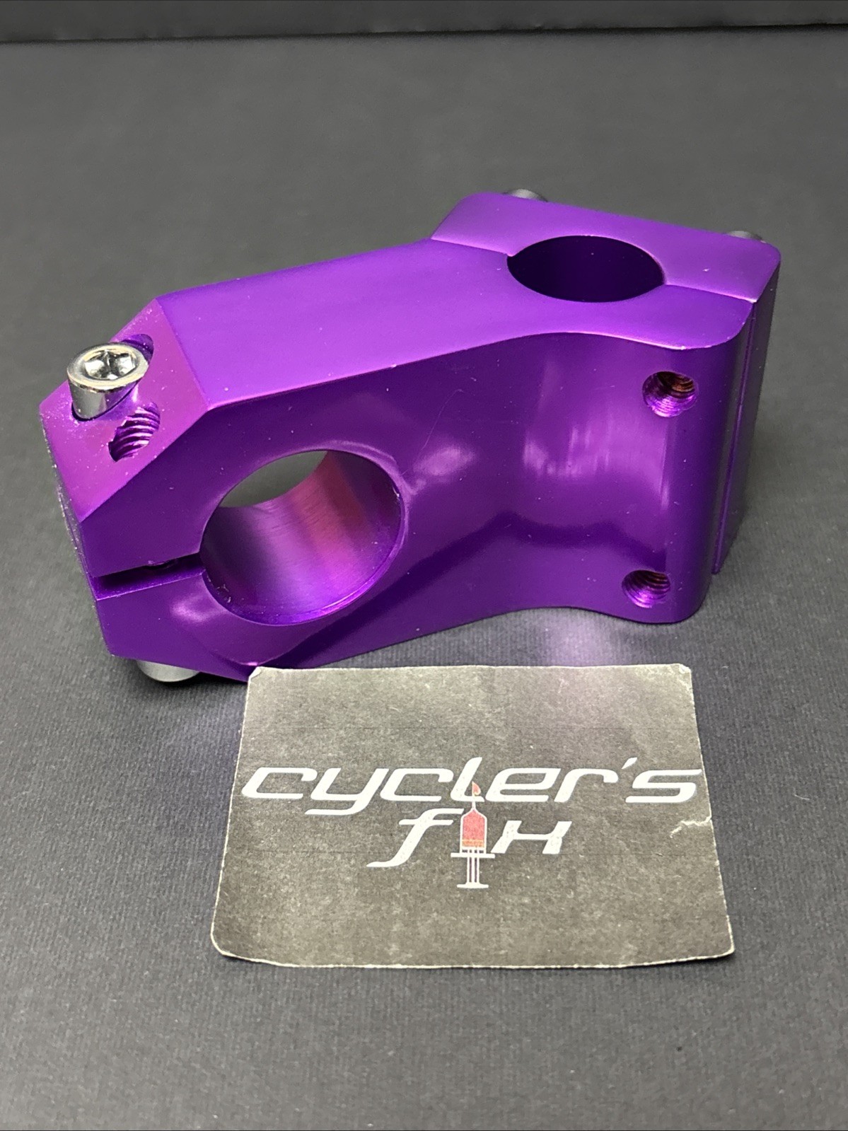 Anodized Purple Bmx 1 1/8” Threadless Alloy 22.2mm Top Load Stem Bike Freestyle