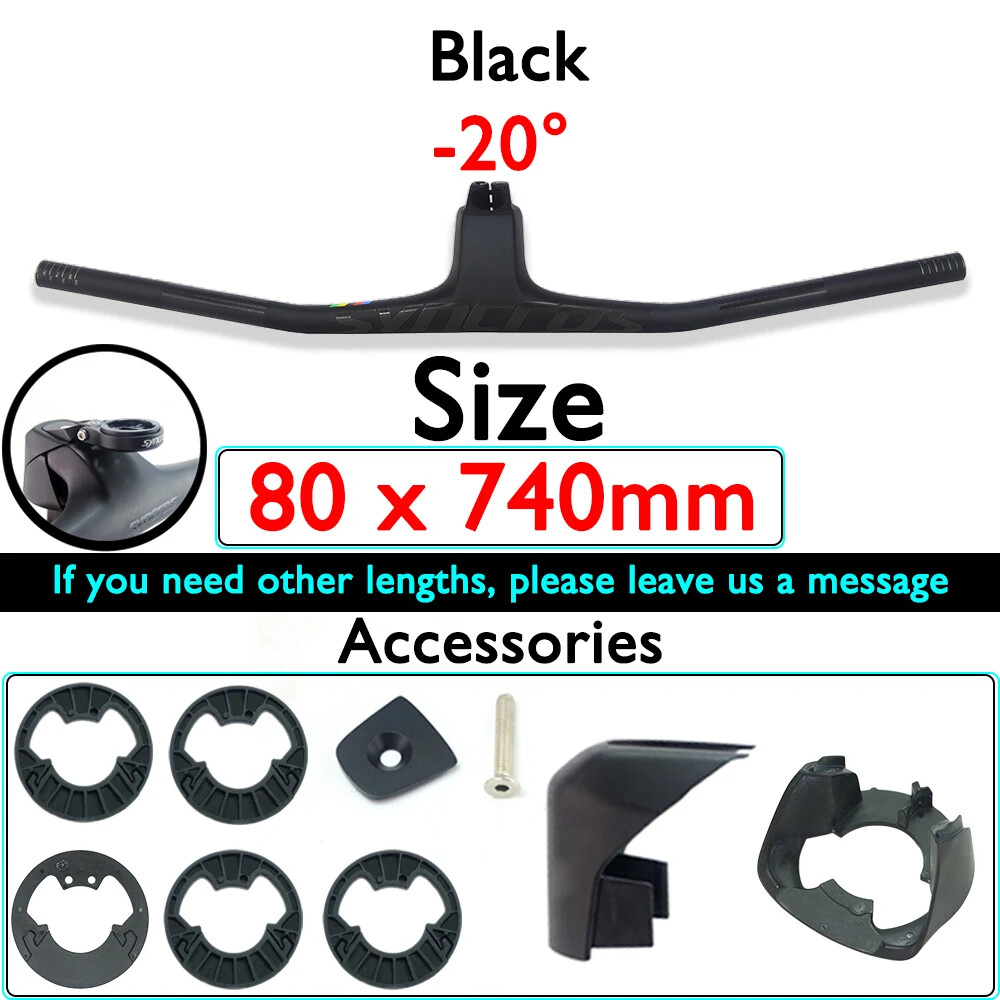 740mm Full Carbon MTB Bicycle Integrated Handlebar with Stem FRASER IC SL WC
