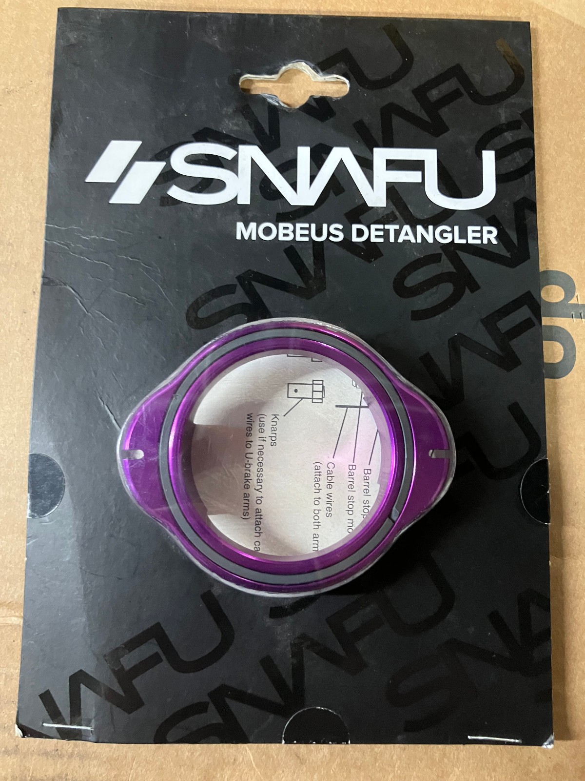 Snafu Mobeus Aluminum Cable Detangler Purple