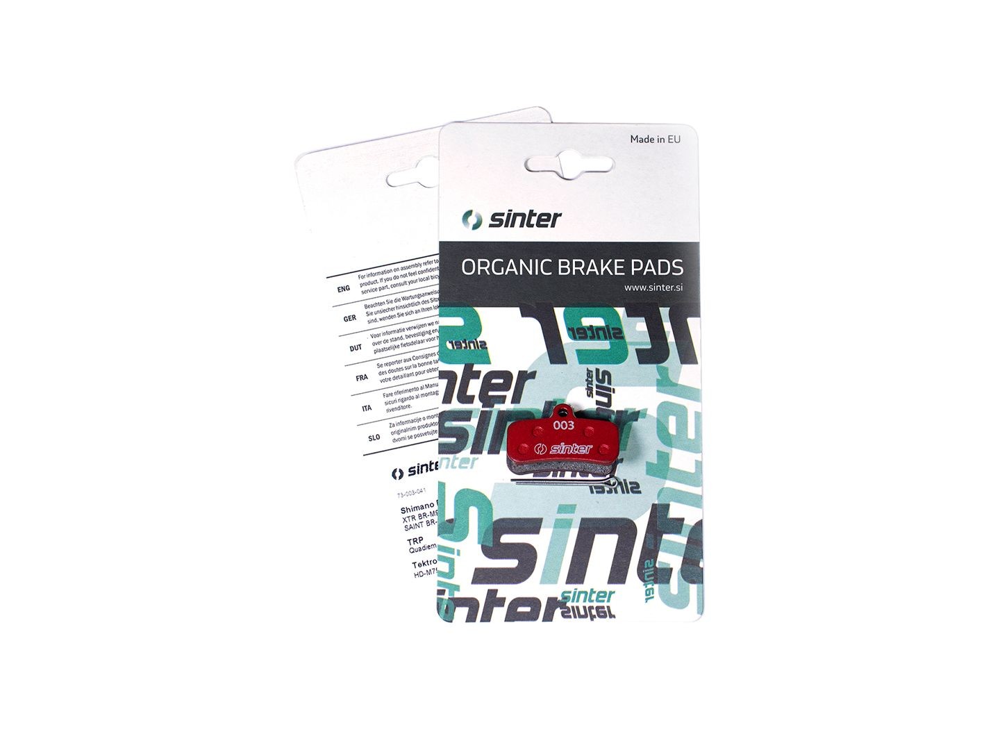 Sinter Shimano D Type Standard Disc Brake Pads 73-003-041-0 Red