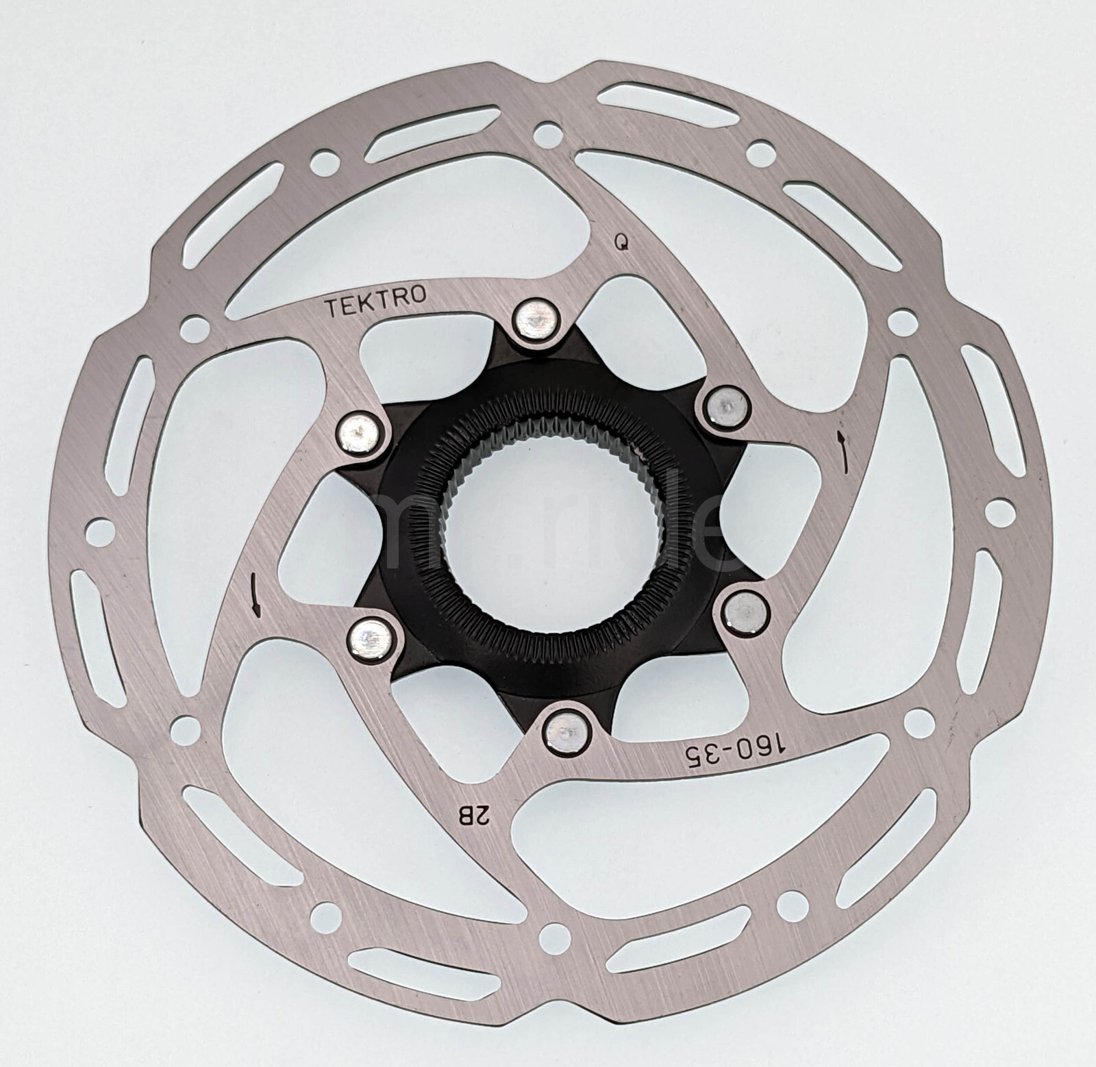 2x TEKTRO TR35 160mm Center Lock Bike Disc Rotor, Round Type, Stainless