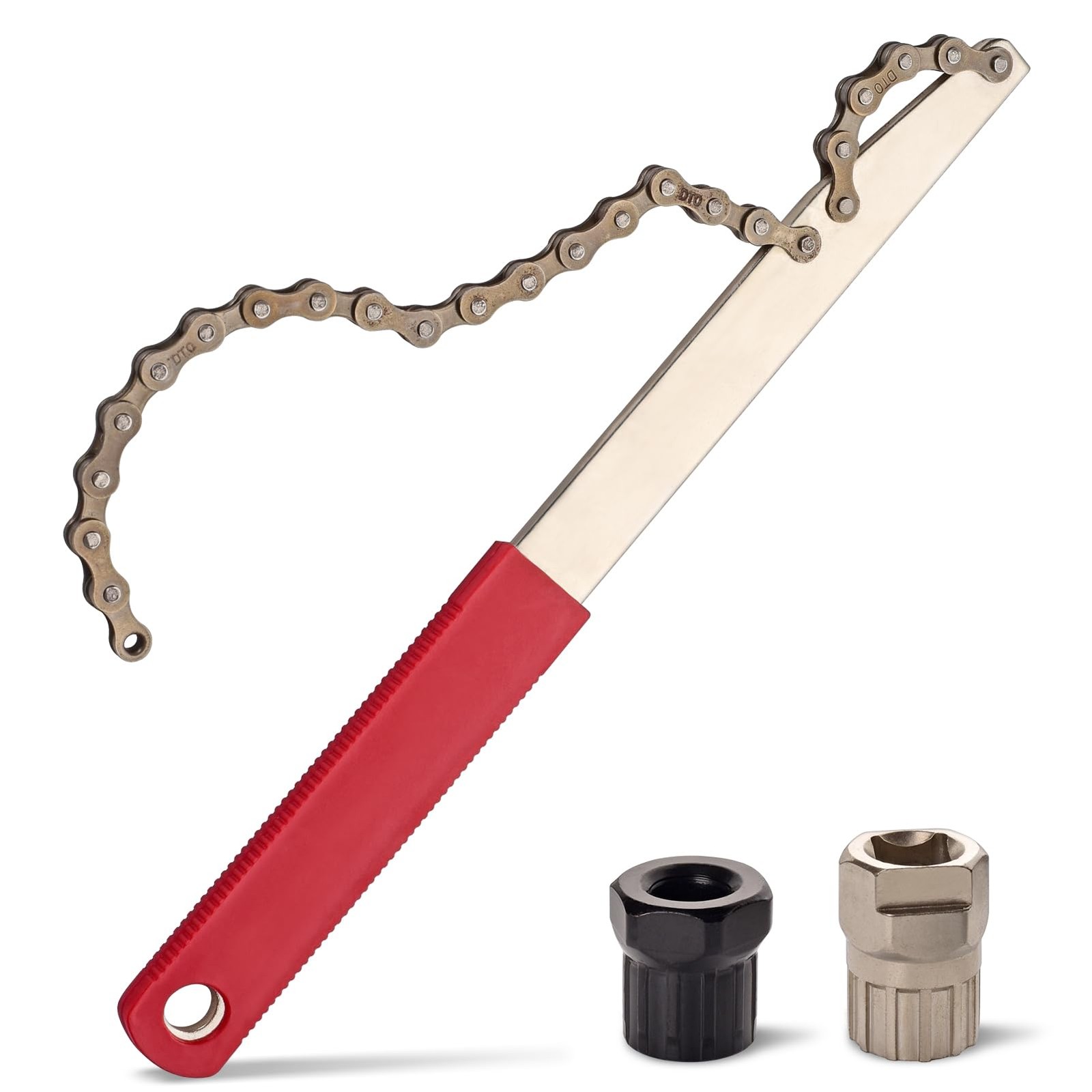 COTOUXKER Bike Freewheel Removal Tool with Chain Whip and One Size, Silver