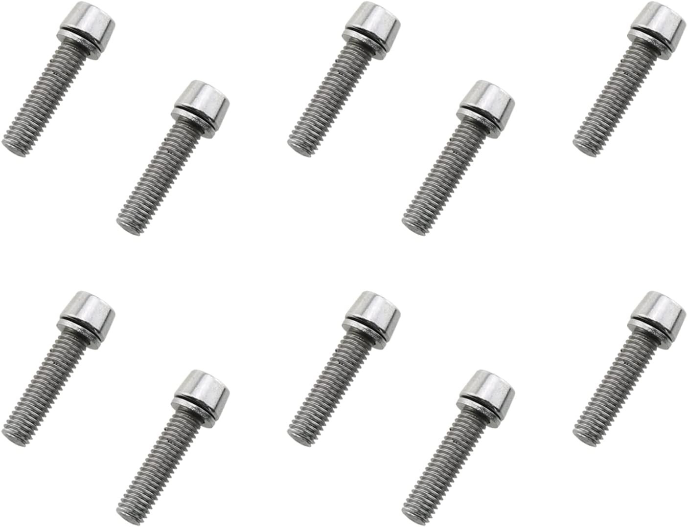 DGZZI 10PCS M5X20Mm Bike Allen Hex Tapered Stainless Bolts Screws Bike Allen Hex