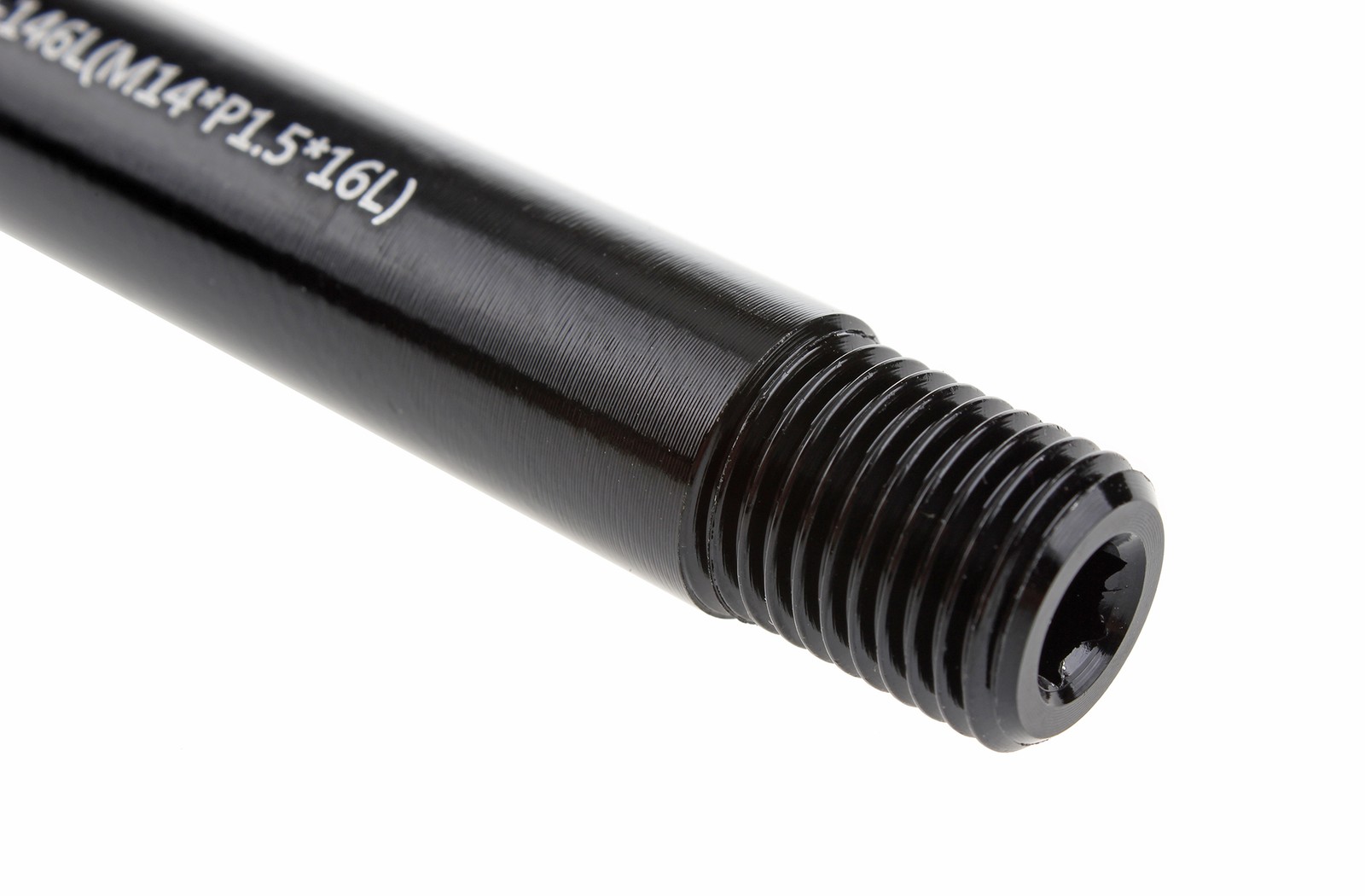 KCNC KQR08 15mm Front Thru Axle 100mm Shimano FOX M14xP1.5 CNC Black Skewer 146m