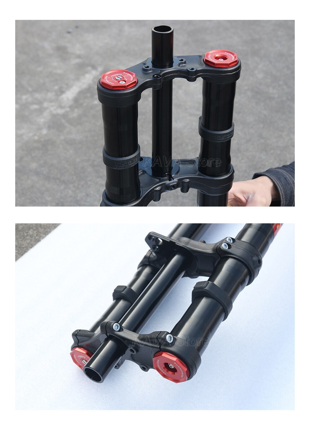 E-bike Fork 26/27.5/29Inch MTB Bicycle Downhill Inverted Air Suspension Fork