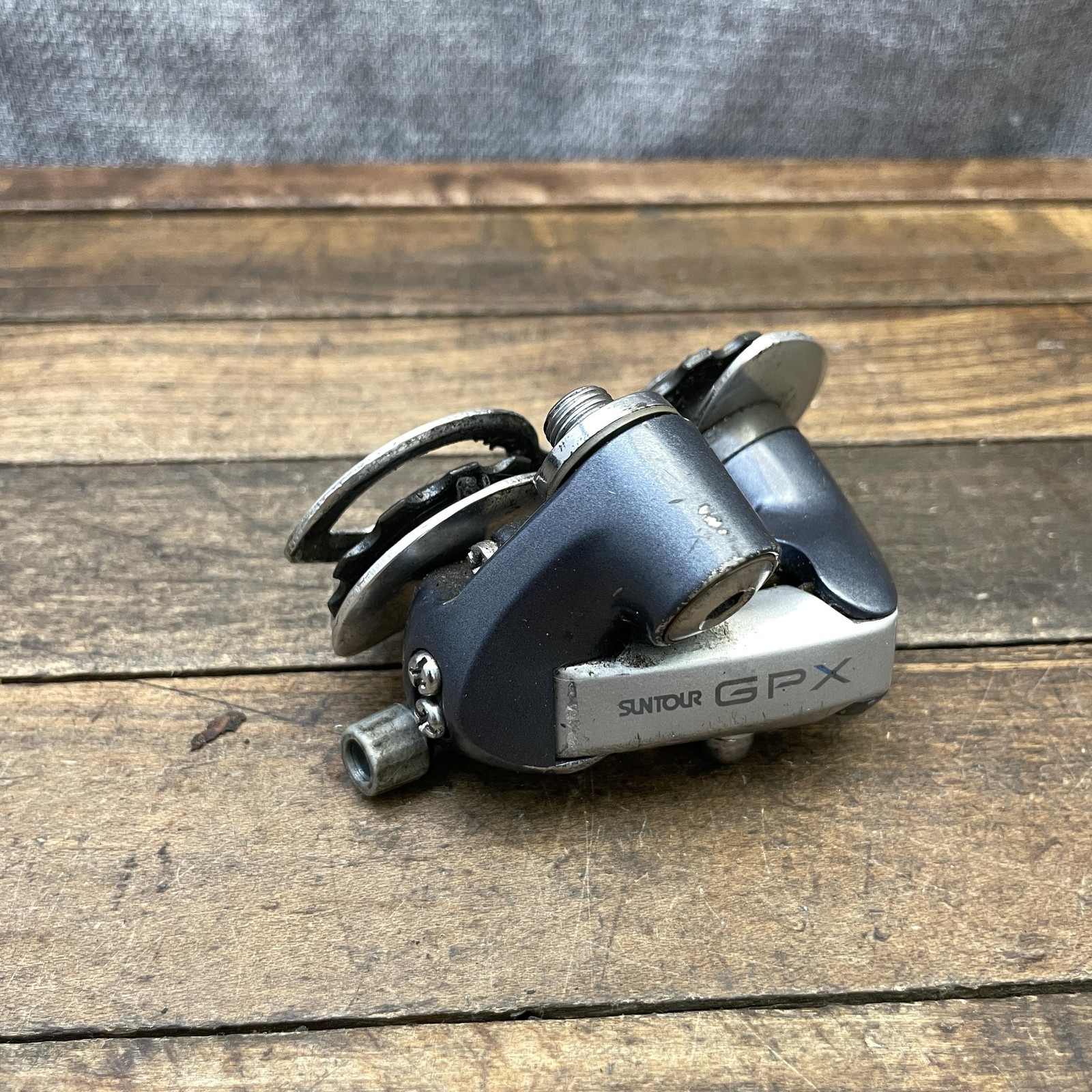 Vintage SunTour GPX Rear Derailleur Short Cage Hanger Silver Japan Road 220g