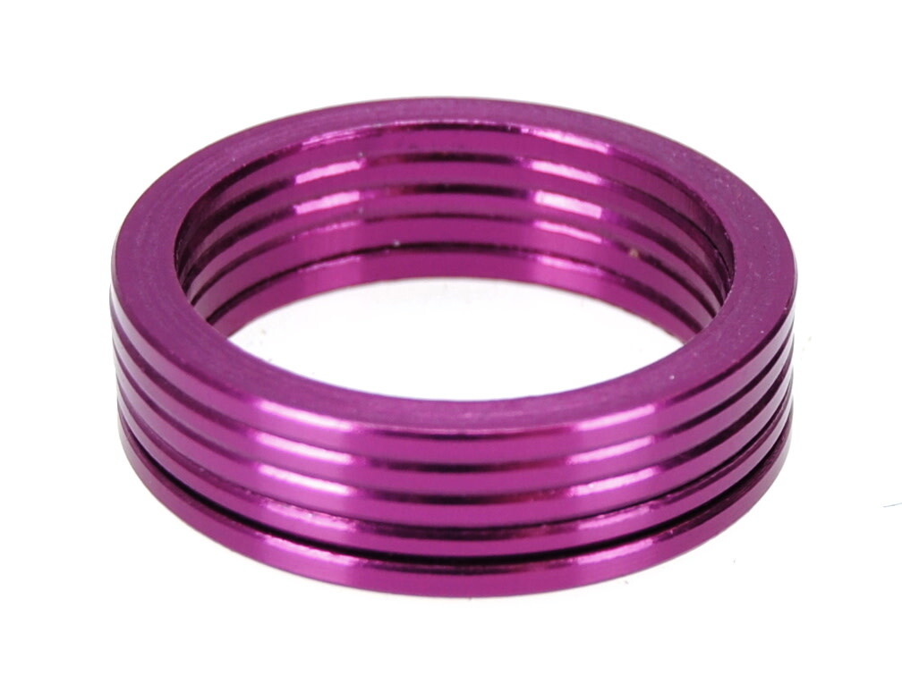 Bicycle BMX or MTB headset spacers for 1 1/8″ threadless (SET of 5) 2mm – PURPLE