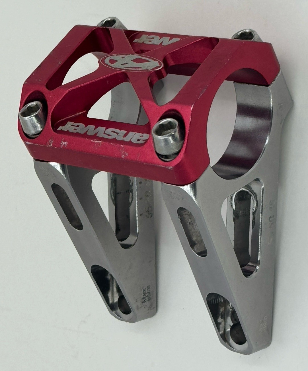 Answer Direct Mount ROVE DH Stem 45 50 55 mm Adjustable Reach RARE RED MINT COND