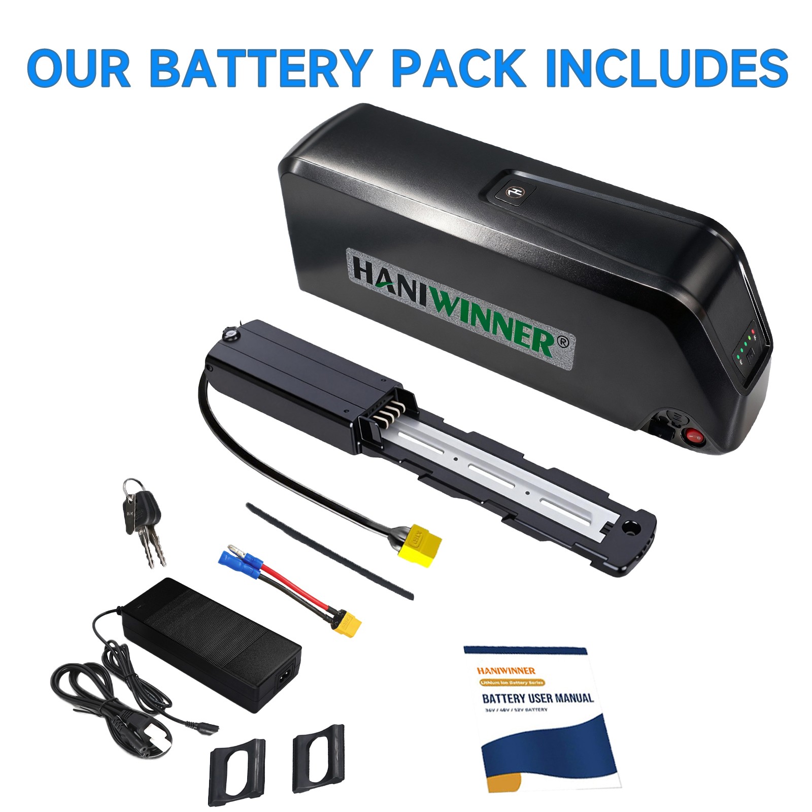 48V 18.2Ah 873.6Wh Ebike Battery for DIY Electric Bicycle 500W 700W 1000W