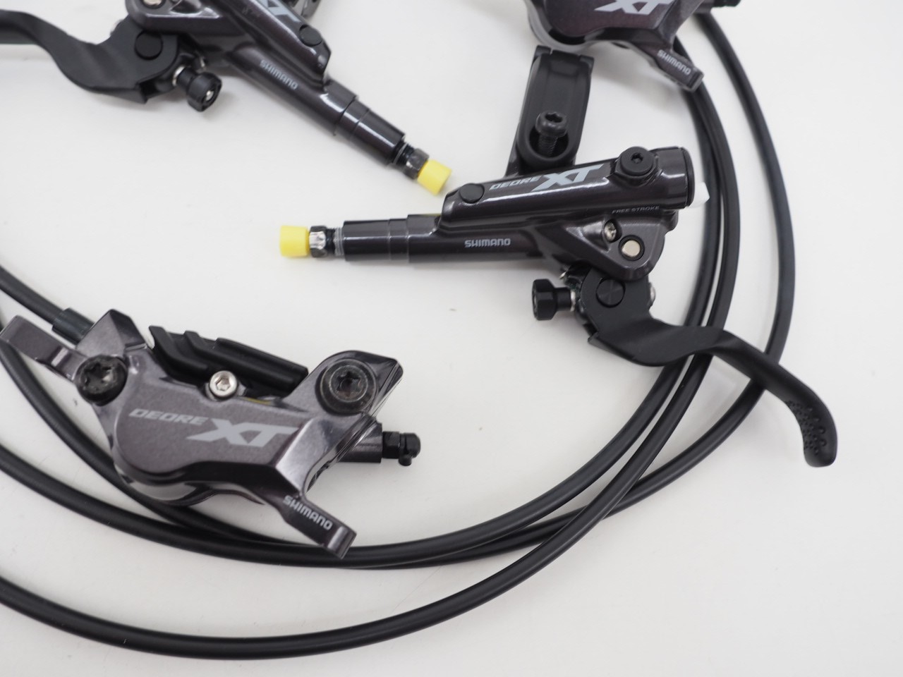 New! Shimano XT BL-M8100 BR-M8120 Mountain Bike Disc Brake Set Front & Rear