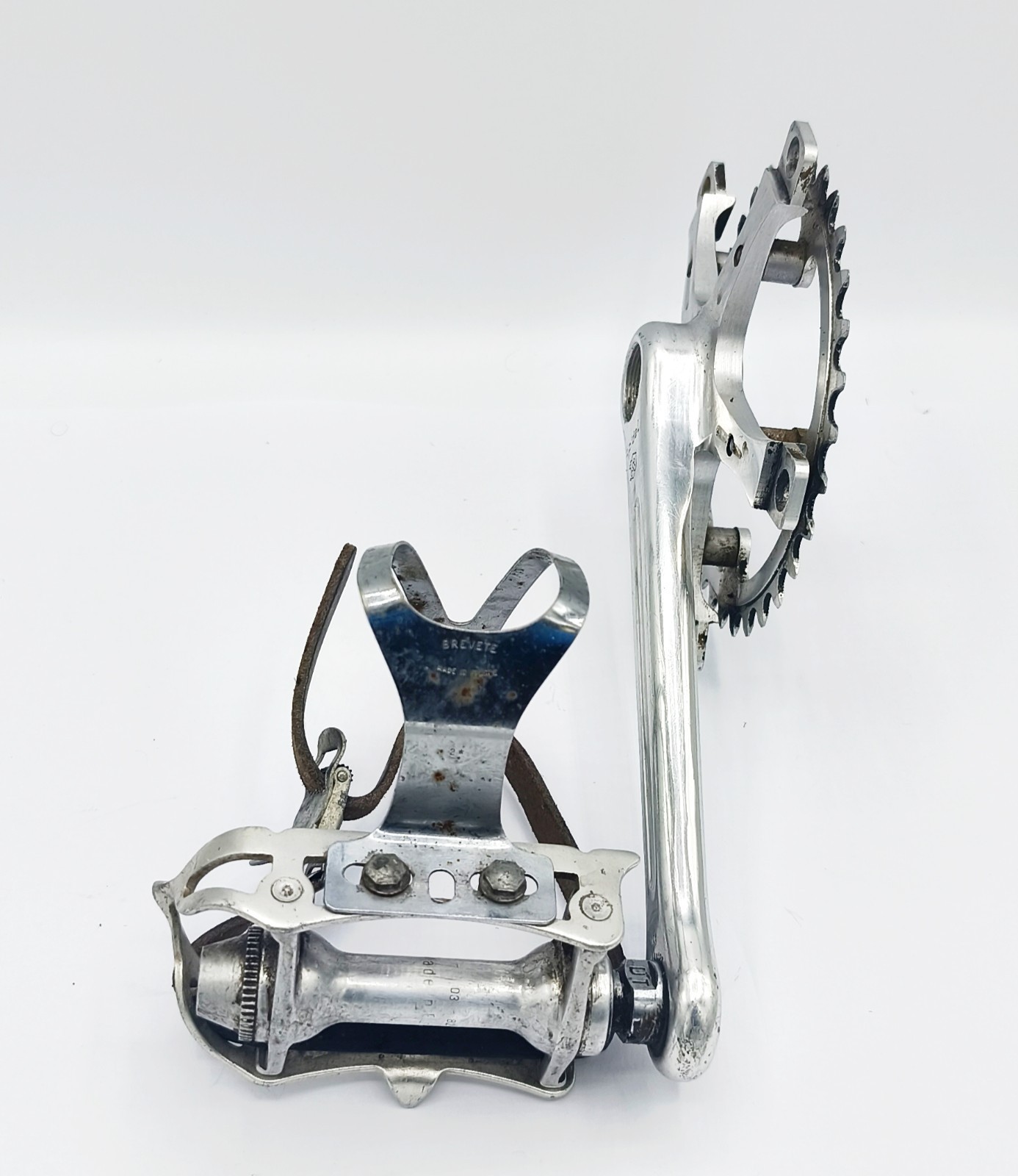 Stronglight 106 Spidel Triple Crankset 54 44 32 Vintage Pedals Christophe Bike